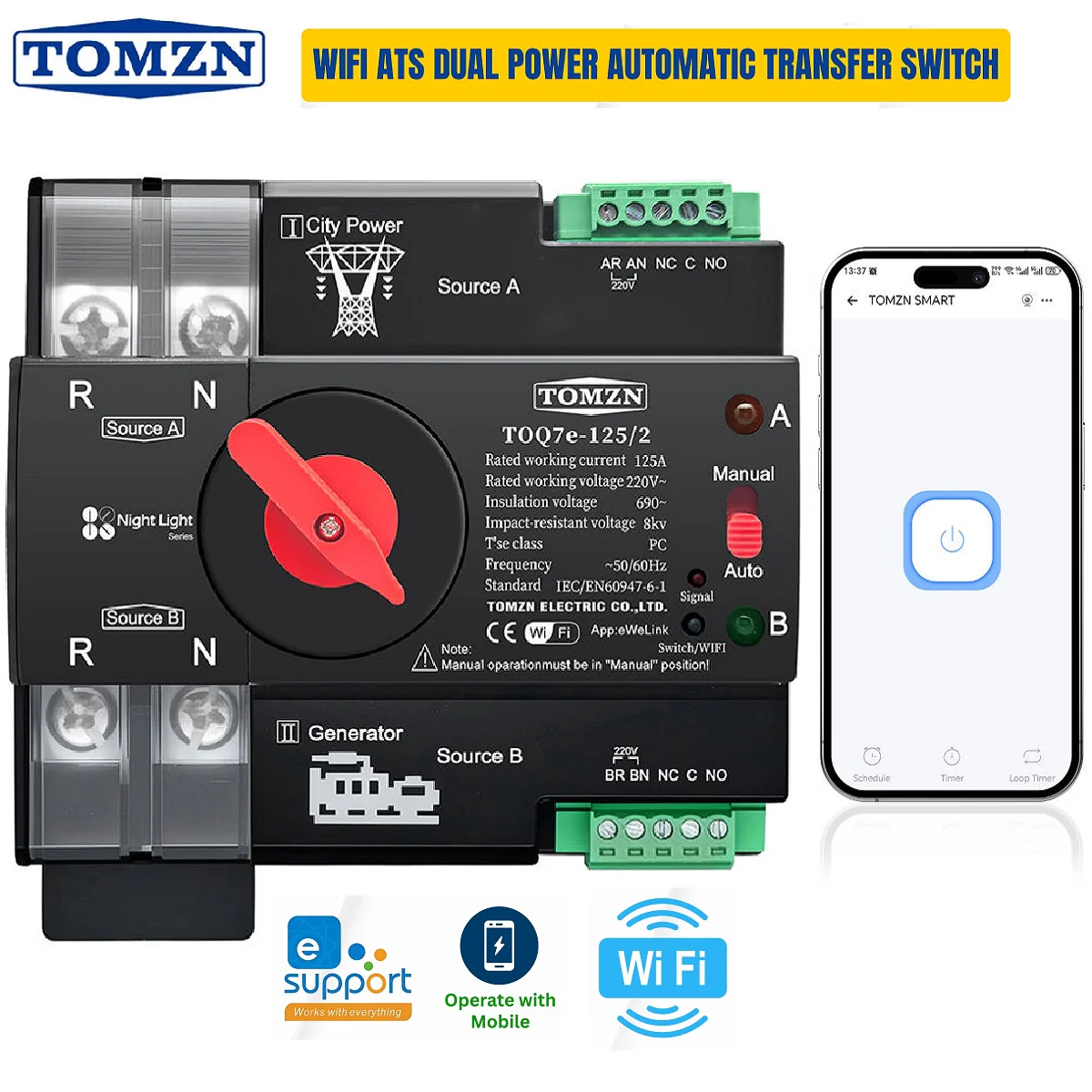 Smart-wifi-Automatic-transfer-switch